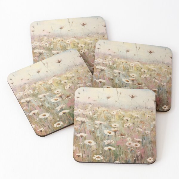 Item preview, Vintage Wildflower Field Daises Painting designed and sold by VisionDuke.
