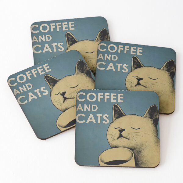 Item preview, Good day starts with coffee and cats. designed and sold by francesthrift.