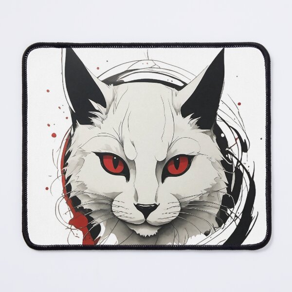 Item preview, Red Eyes Cat designed and sold by MindFrank.