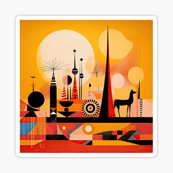 Item preview, African Savanna Bauhaus Design designed and sold by ArtificialGenes.