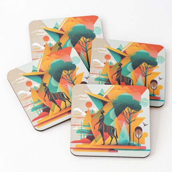 Artikelvorschau, African Savanna Bauhaus Design entworfen und verkauft von ArtificialGenes.