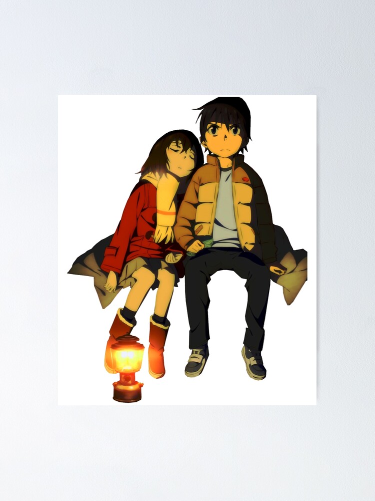 Erased Anime Characters Silhouette - Satoru Fujinuma x Kayo Hinazuki -  Animangapoi Fanart | Art Board Print