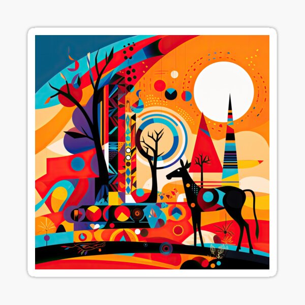 Item preview, African Savanna Bauhaus Design designed and sold by ArtificialGenes.