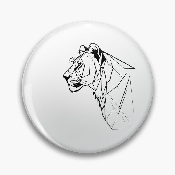 Item preview, Black Line Lioness designed and sold by DiscoGypsyFish.