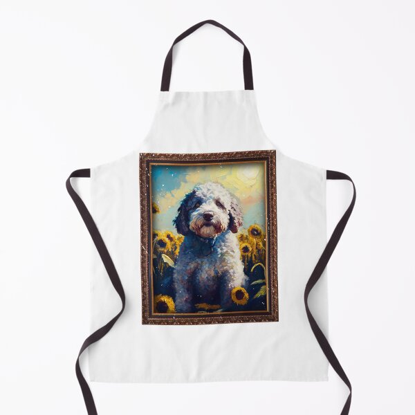 Item preview, Lagotto Romagnolo Sunflower Painting Adorable Dog designed and sold by winter-harta.