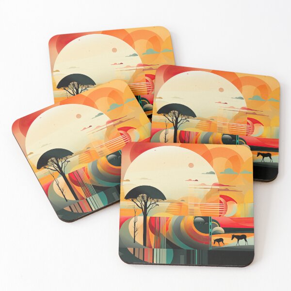 Artikelvorschau, African Savanna Bauhaus Design entworfen und verkauft von ArtificialGenes.