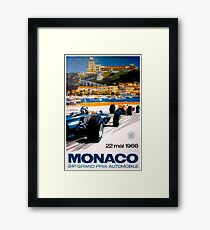 MONACO GRAND PRIX; Jahrgang 1966 Auto Racing Print Gerahmtes Wandbild