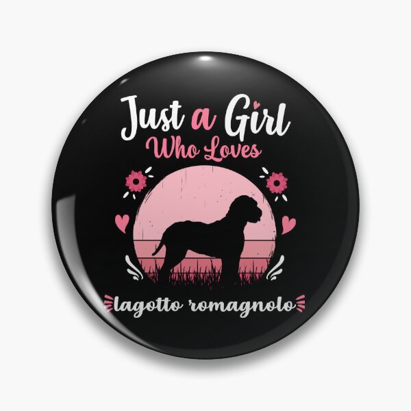 Item preview, Just A Girl Who Loves Lagotto Romagnolo Pink Retro Vintage gift idea designed and sold by winter-harta.