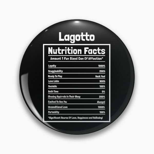 Item preview, Lagotto Nutrition Facts Funny Dog Gift designed and sold by winter-harta.