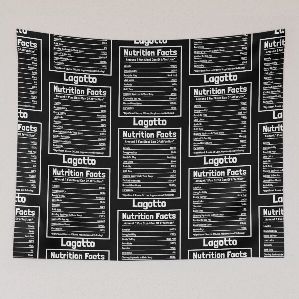 Item preview, Lagotto Nutrition Facts Funny Dog Gift designed and sold by winter-harta.