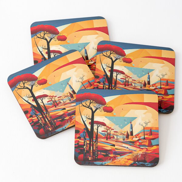 Item preview, African Savanna Bauhaus Design designed and sold by ArtificialGenes.
