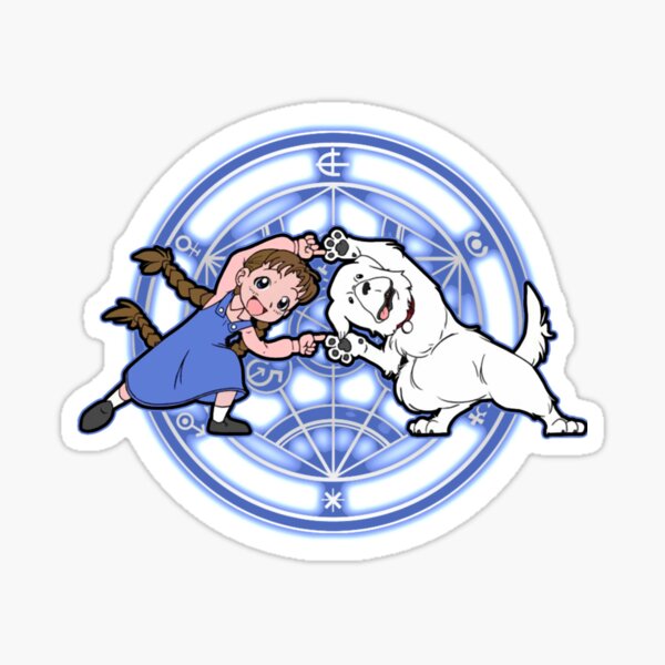 Nina Tucker Dog Filter Meme (Fullmetal Alchemist Brotherhood) | Sticker