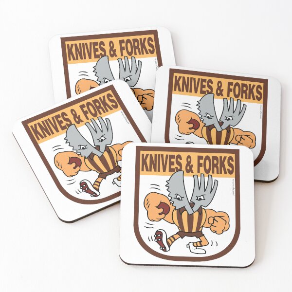 Item preview, AFL BBQ Series - Hawthorn Knives _amp_ Forks designed and sold by FisherGenna.