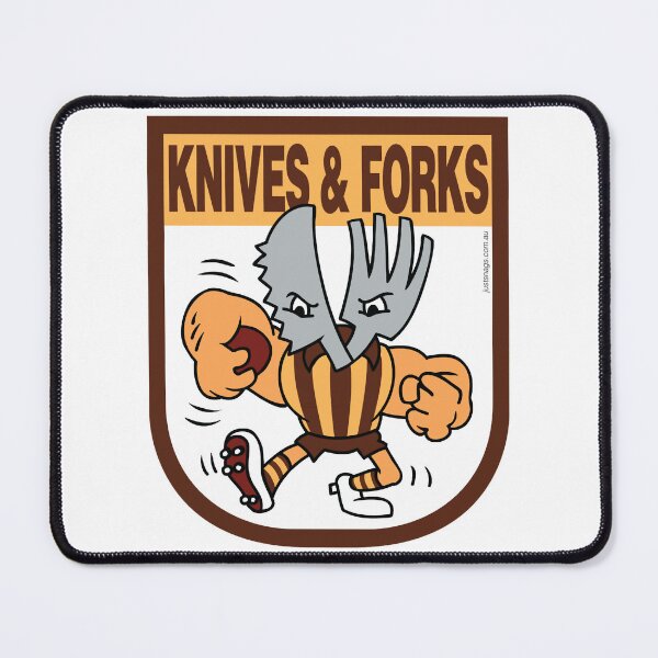 Item preview, AFL BBQ Series - Hawthorn Knives _amp_ Forks designed and sold by FisherGenna.