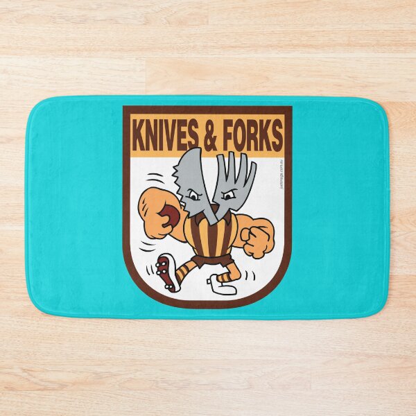 Item preview, AFL BBQ Series - Hawthorn Knives _amp_ Forks designed and sold by FisherGenna.