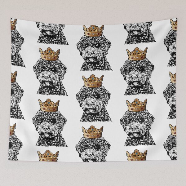 Item preview, Lagotto Romagnolo Dog Wearing Crown designed and sold by winter-harta.