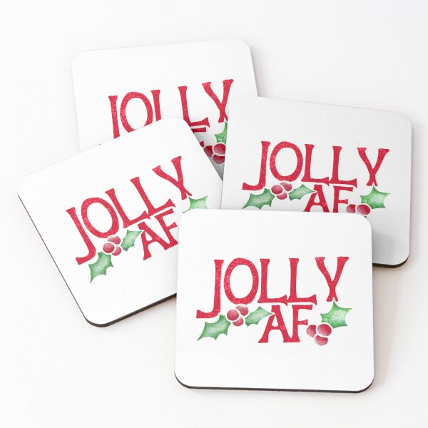 Item preview, Funny Christmas - Jolly AF designed and sold by FisherGenna.