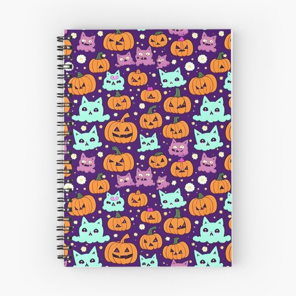 Item preview, Spooky kawaii pumpkin Halloween pattern designed and sold by 29Bumblebee.