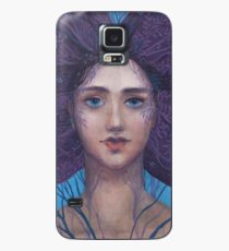Primavera, Surreal Portrait, Blue Violet Case/Skin for Samsung Galaxy