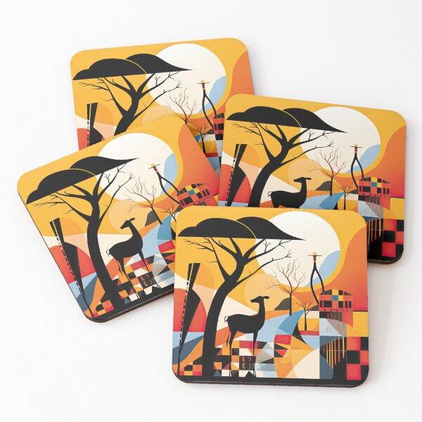 Artikelvorschau, African Savanna Bauhaus Design entworfen und verkauft von ArtificialGenes.