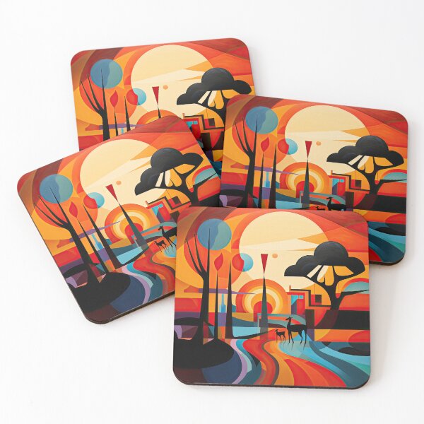 Item preview, African Savanna Bauhaus Design designed and sold by ArtificialGenes.