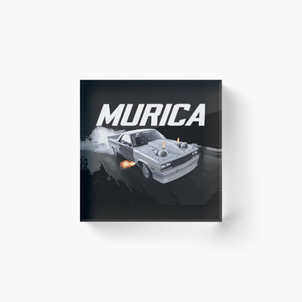 Item preview, murica muscle car DRAG race red CAMINO EL CLEETER TRUCK DALE DO IT designed and sold by cowtownCOWBOY.