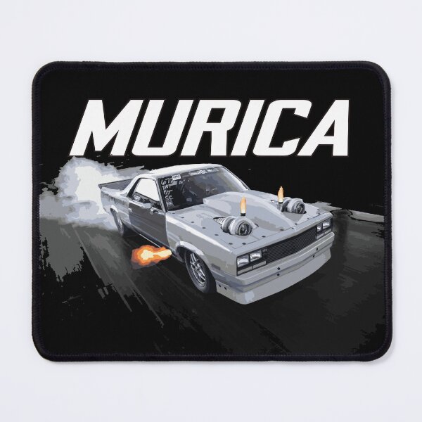 Item preview, murica muscle car DRAG race red CAMINO EL CLEETER TRUCK DALE DO IT designed and sold by cowtownCOWBOY.