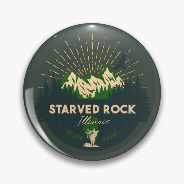 Item preview, Starved Rock State Park Illinois - IL Badge Souvenir Sunset designed and sold by mountainfad.