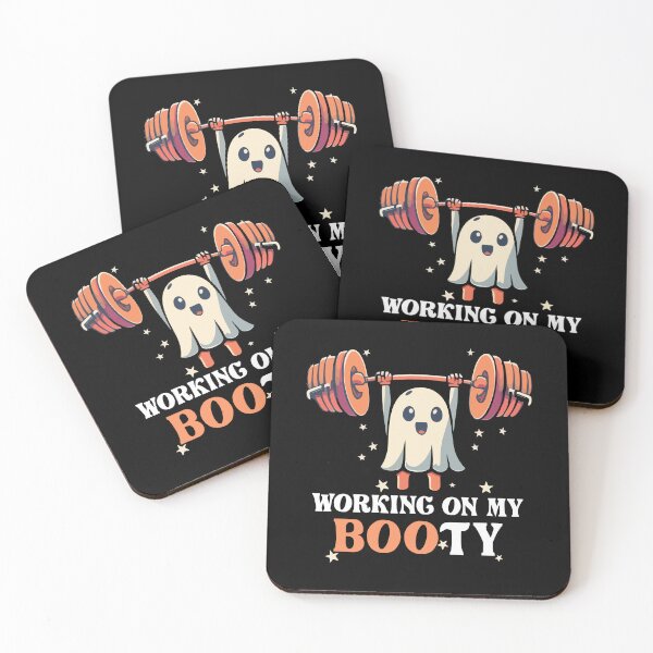 Item preview, Working On My Boo Ty Funny Halloween Ghost Gym Workout Squat Gift designed and sold by TMelonShop.