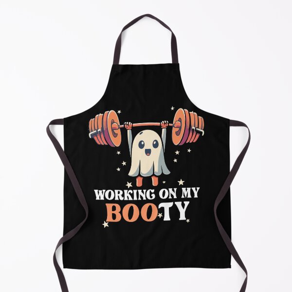 Item preview, Working On My Boo Ty Funny Halloween Ghost Gym Workout Squat Gift designed and sold by TMelonShop.