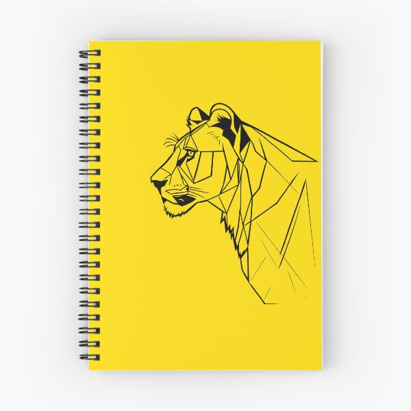 Item preview, Black Line Lioness Yellow Gold BG designed and sold by DiscoGypsyFish.