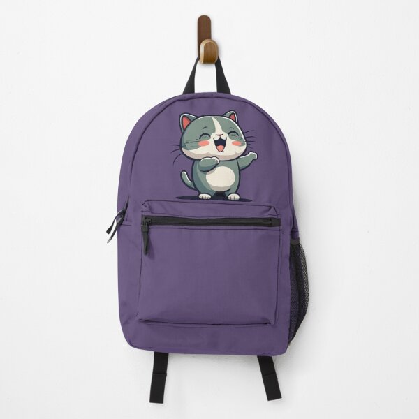 Item preview, kawaii cat laughing designed and sold by Little Paws.