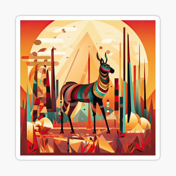 Item preview, African Savanna Bauhaus Design designed and sold by ArtificialGenes.