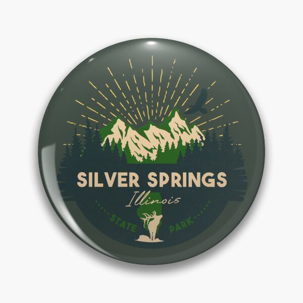 Item preview, Silver Springs State Park Illinois - IL Badge Souvenir Sunset designed and sold by mountainfad.
