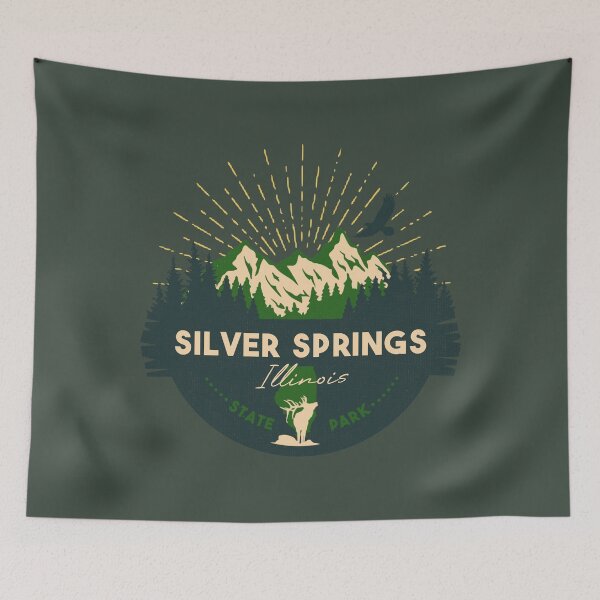 Item preview, Silver Springs State Park Illinois - IL Badge Souvenir Sunset designed and sold by mountainfad.