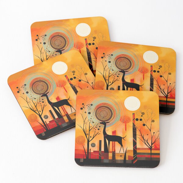 Item preview, African Savanna Bauhaus Design designed and sold by ArtificialGenes.