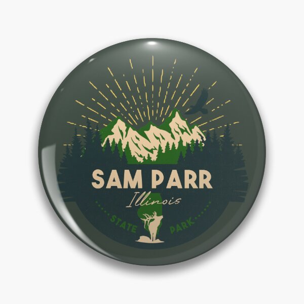 Item preview, Sam Parr State Park Illinois - IL Badge Souvenir Sunset designed and sold by mountainfad.