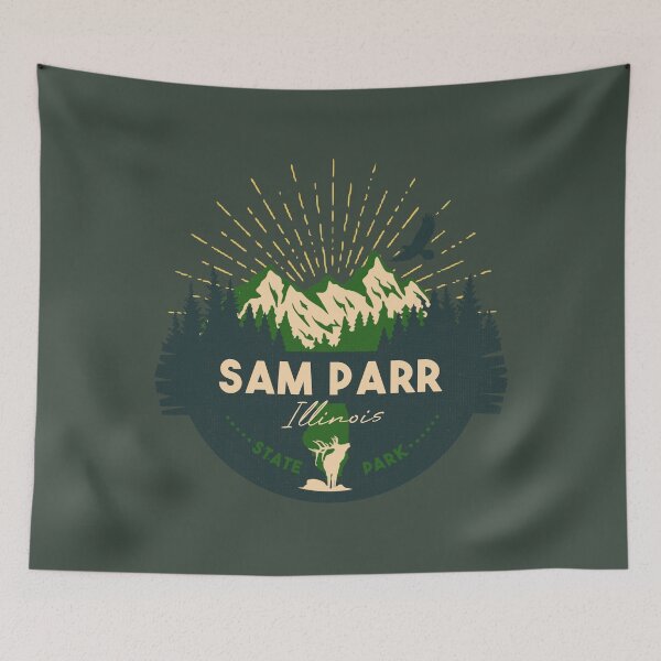 Item preview, Sam Parr State Park Illinois - IL Badge Souvenir Sunset designed and sold by mountainfad.