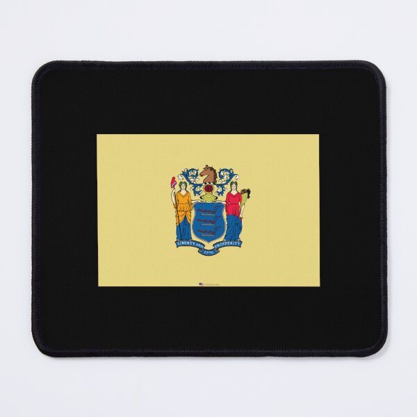 Item preview, NEW JERSEY STATE FLAG PRIDE MASK PIN TEE designed and sold by alar-akite.