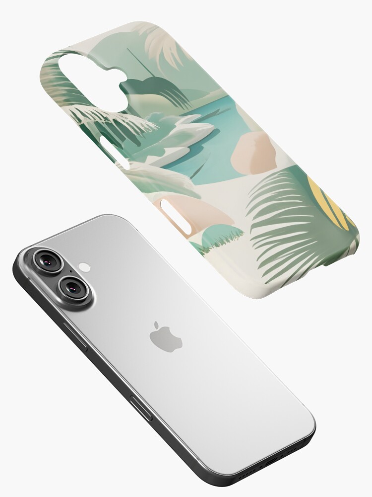 Thumbnail 2 of 4, iPhone Case, Palm Landscape Drawing designed and sold by Patricks-Art.