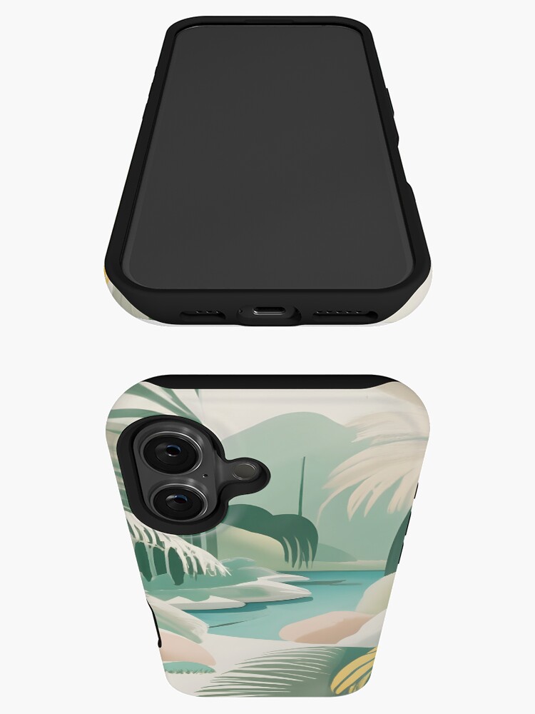Thumbnail 3 of 4, iPhone Case, Palm Landscape Drawing designed and sold by Patricks-Art.
