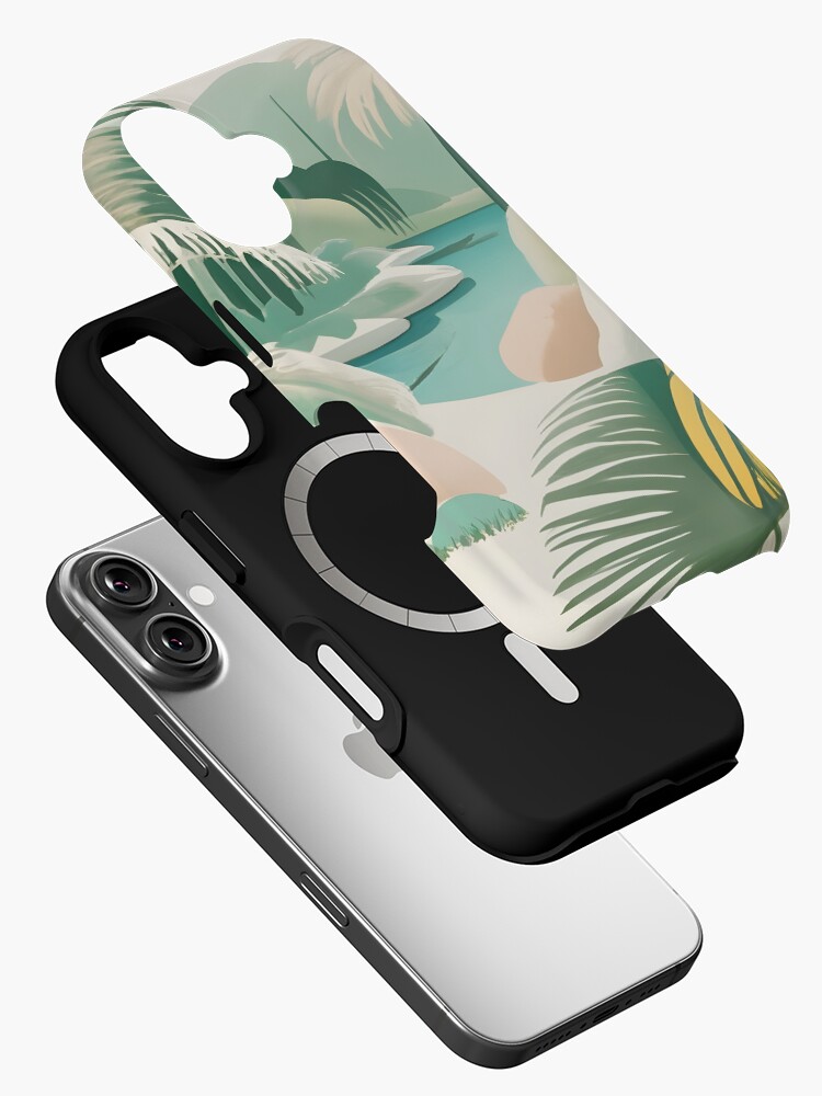 Thumbnail 2 of 4, iPhone Case, Palm Landscape Drawing designed and sold by Patricks-Art.