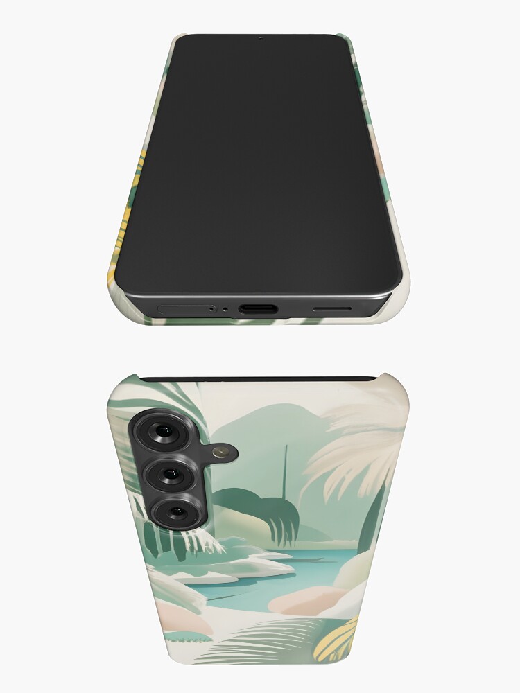 Thumbnail 3 of 4, Samsung Galaxy Phone Case, Palm Landscape Drawing designed and sold by Patricks-Art.