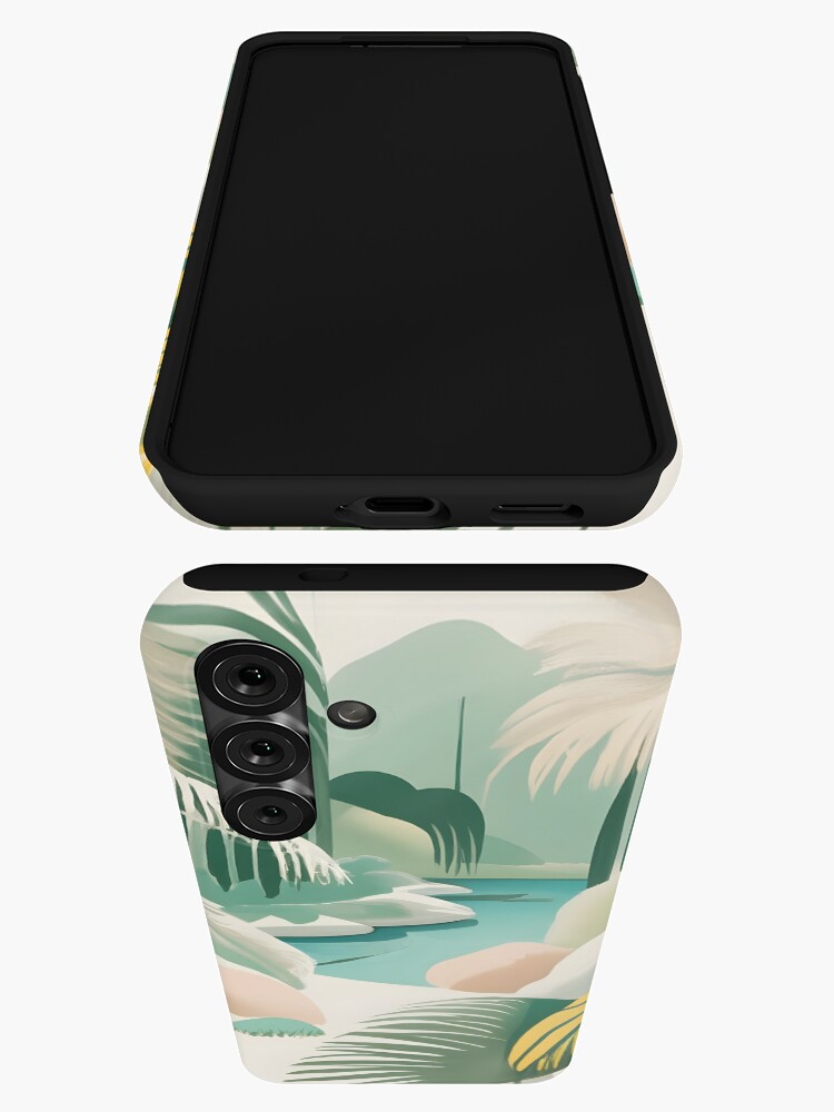 Thumbnail 3 of 4, Samsung Galaxy Phone Case, Palm Landscape Drawing designed and sold by Patricks-Art.