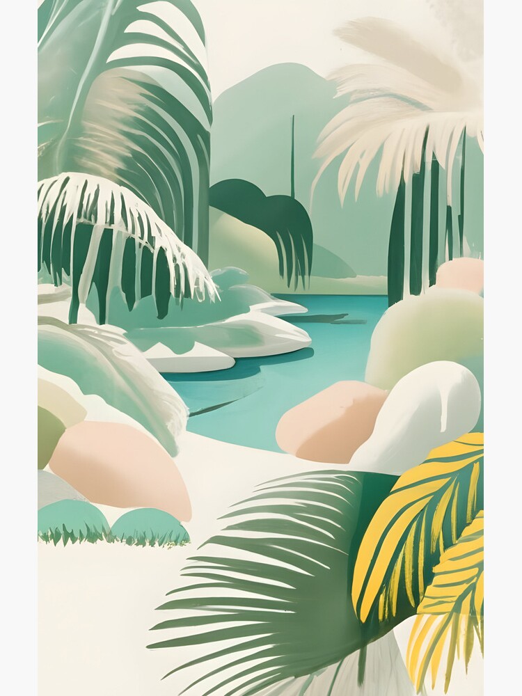 Thumbnail 4 of 4, Samsung Galaxy Phone Case, Palm Landscape Drawing designed and sold by Patricks-Art.