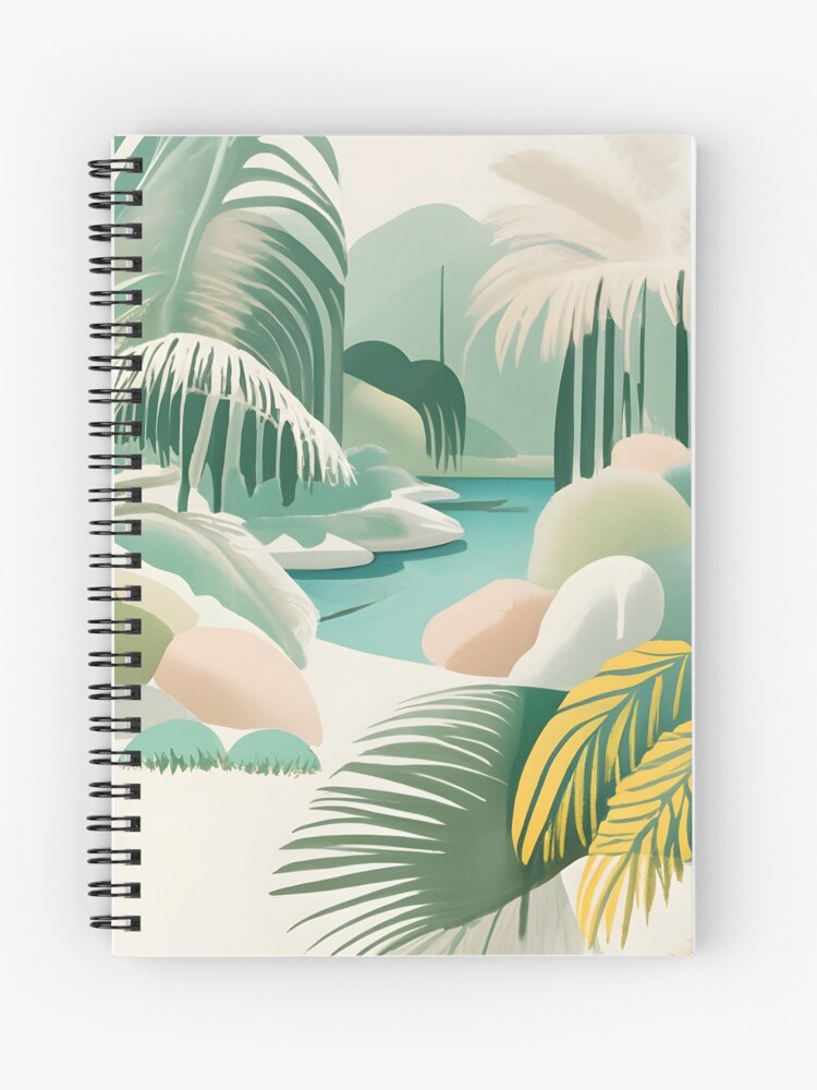 Thumbnail 1 of 3, Journal, Palm Landscape Drawing designed and sold by Patricks-Art.