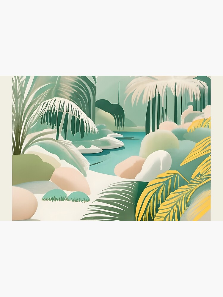 Thumbnail 2 of 2, Laptop Sleeve, Palm Landscape Drawing designed and sold by Patricks-Art.