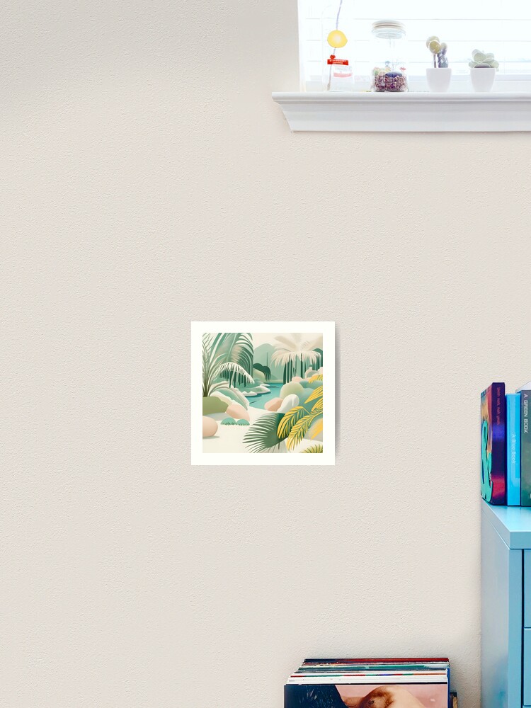 Thumbnail 2 of 3, Art Print, Palm Landscape Drawing designed and sold by Patricks-Art.