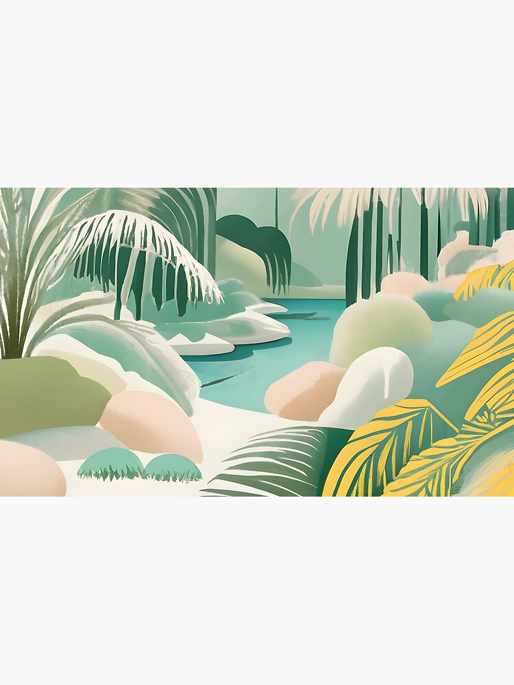 Thumbnail 4 of 4, Coffee Mug, Palm Landscape Drawing designed and sold by Patricks-Art.