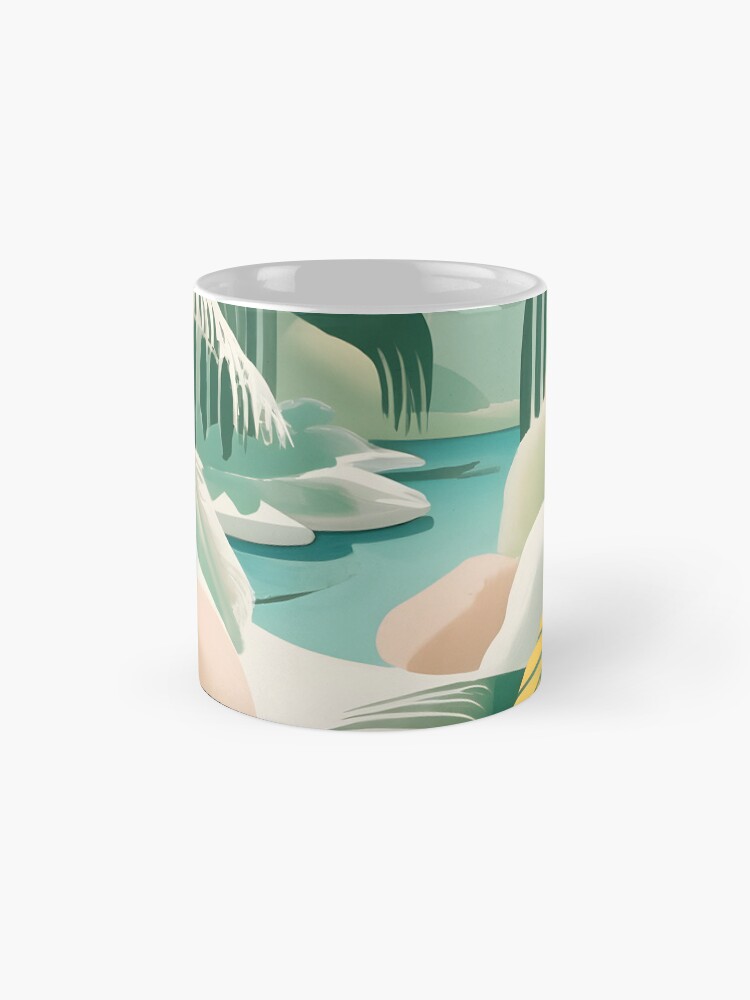 Thumbnail 4 of 6, Coffee Mug, Palm Landscape Drawing designed and sold by Patricks-Art.